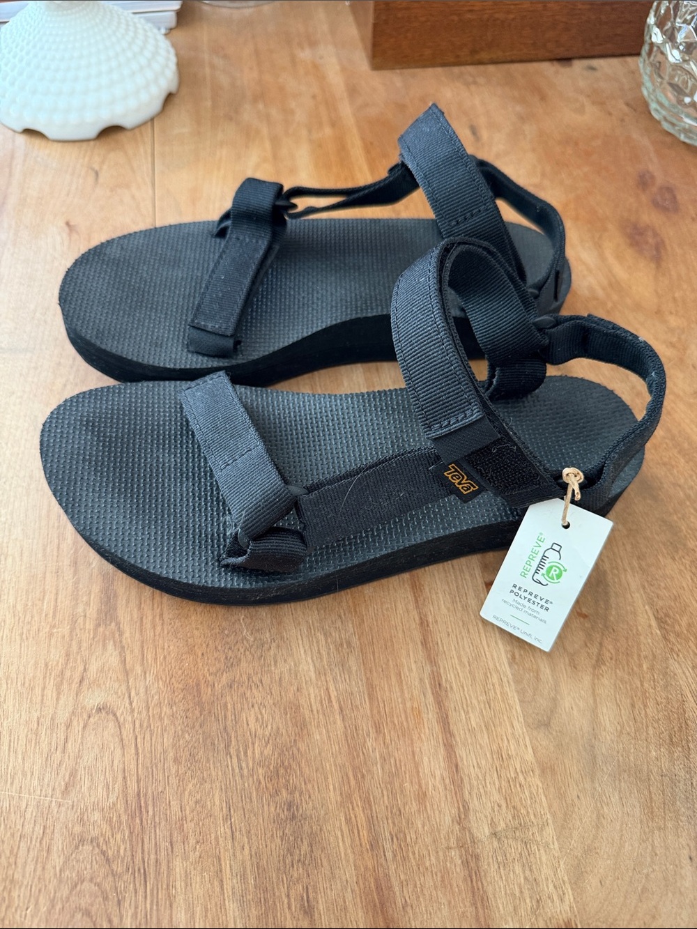 Teva Black Strappy Outdoor Sandals